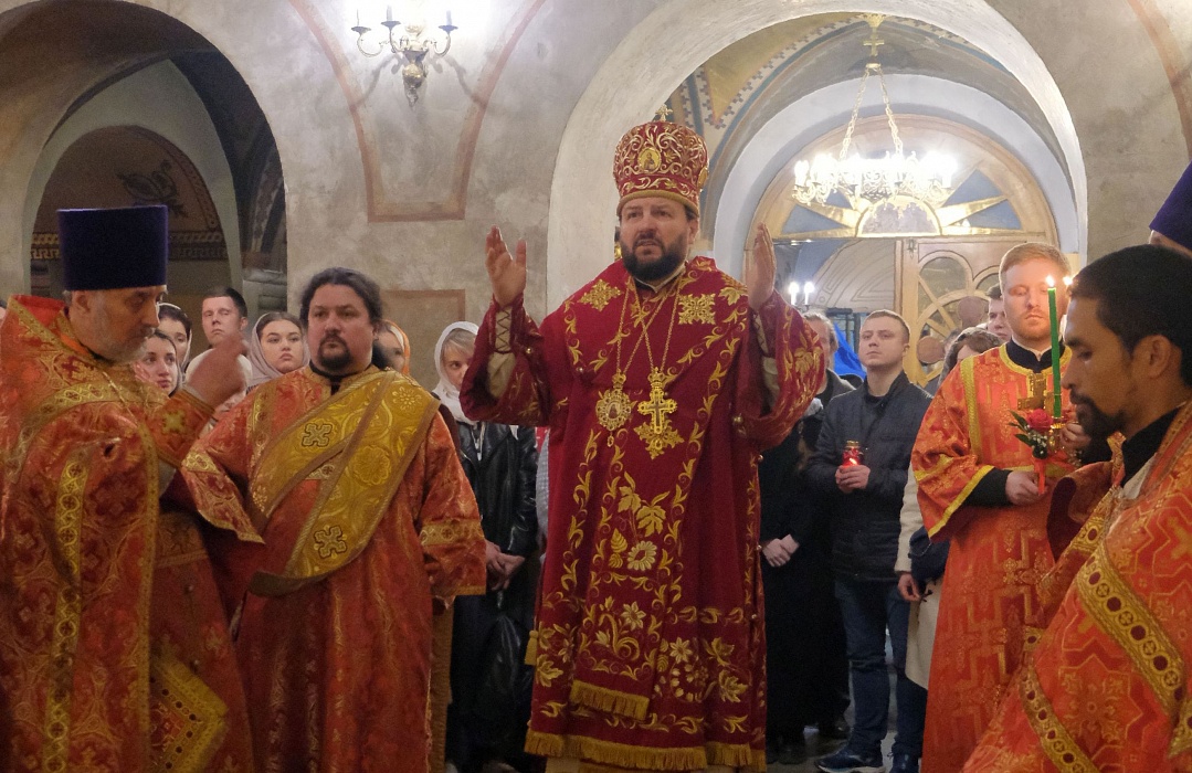 В праздник Светлого Христова Воскресения митрополит Клинский Леонид возглавил торжественное богослужение 