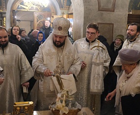 В праздник Крещения Господня митрополит Леонид совершил Литургию в храме на Кулишках