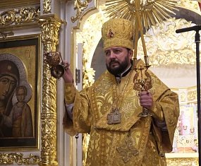 Поздравление Высокопреосвященнейшего Леонида, митрополита Клинского, братии и прихожанам храма Всех святых на Кулишках