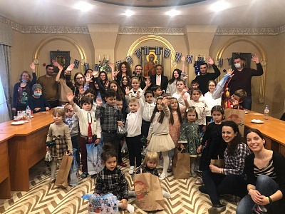 Рождественский праздник для воспитанников православного греческого детского сада «ΑΛΦΑΒΗΤΑ» (26 декабря 2020 года)