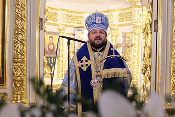 В праздник Благовещения Пресвятой Богородицы митрополит Клинский Леонид совершил Божественную литургию 
